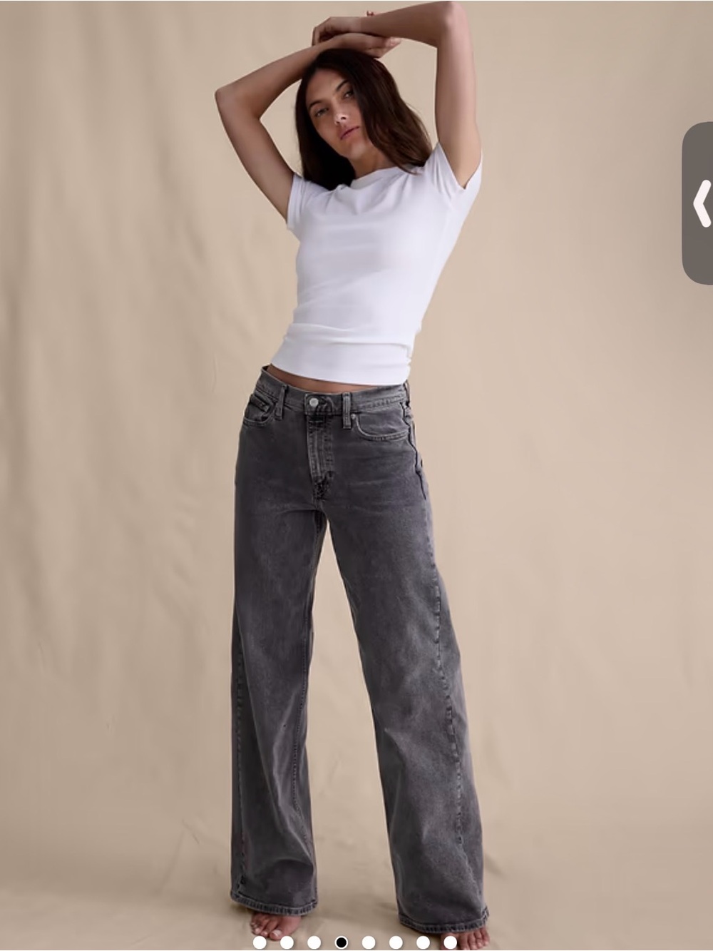 New Banana Republic The iconic classic Wide leg jean size 26